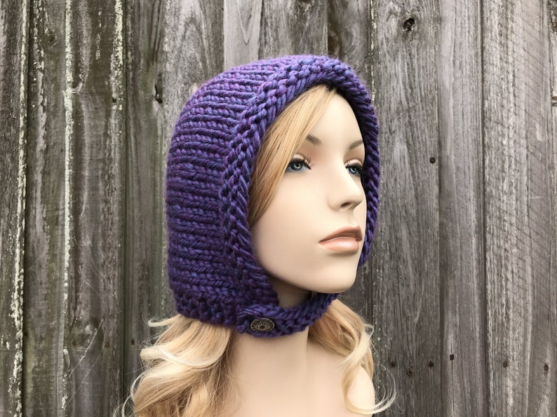 Aviator Hat Chunky Knit Hat Womens Hat Winter Hat Aviator Etsy