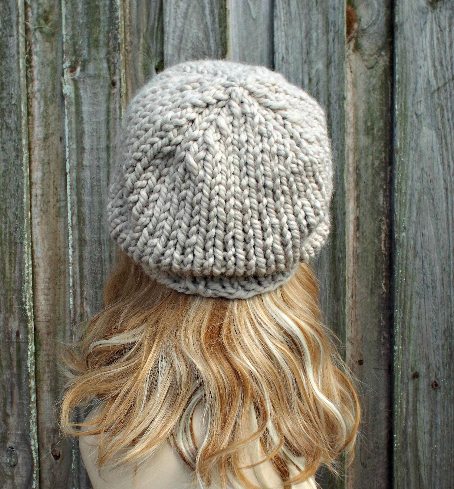 当店だけの限定モデル Hat, Mens Hat, Womens Hat, Knit Chunky Winter Knit Hat, Clothing