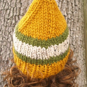 Gnome Hat, Elf Hat, Christmas Hat, Chunky Knit Hat, Womens Hat, Mens Hat, Winter Hat, Knit Cap, Knit Beanie image 5