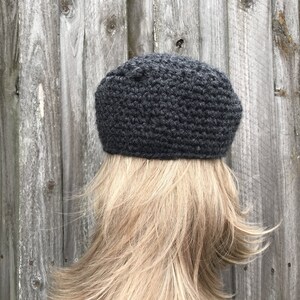 Golfkeps, Platt keps, Tidningsboykeps, Herrhatt, Damhatt, Vintermössa, Virkad mössa, Tidningsboykeps, Golfkeps, Antracitgrå bild 4