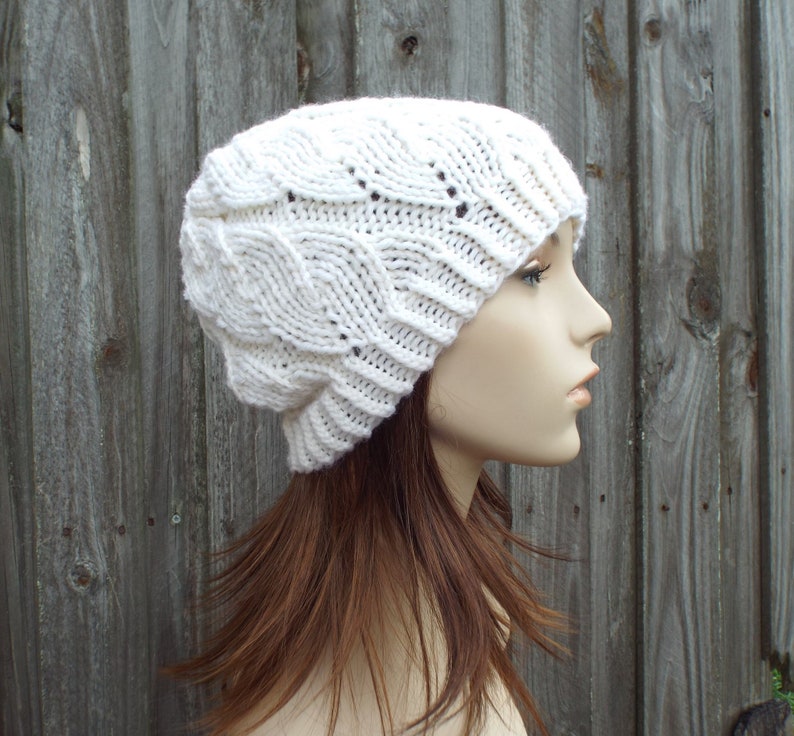 Knitted Hat Pattern Hat Knitting Pattern Knitted Beanie Pattern Womens Winter Hat or Mens Beanie Pattern Bulky Yarn Cordelia Beanie image 9