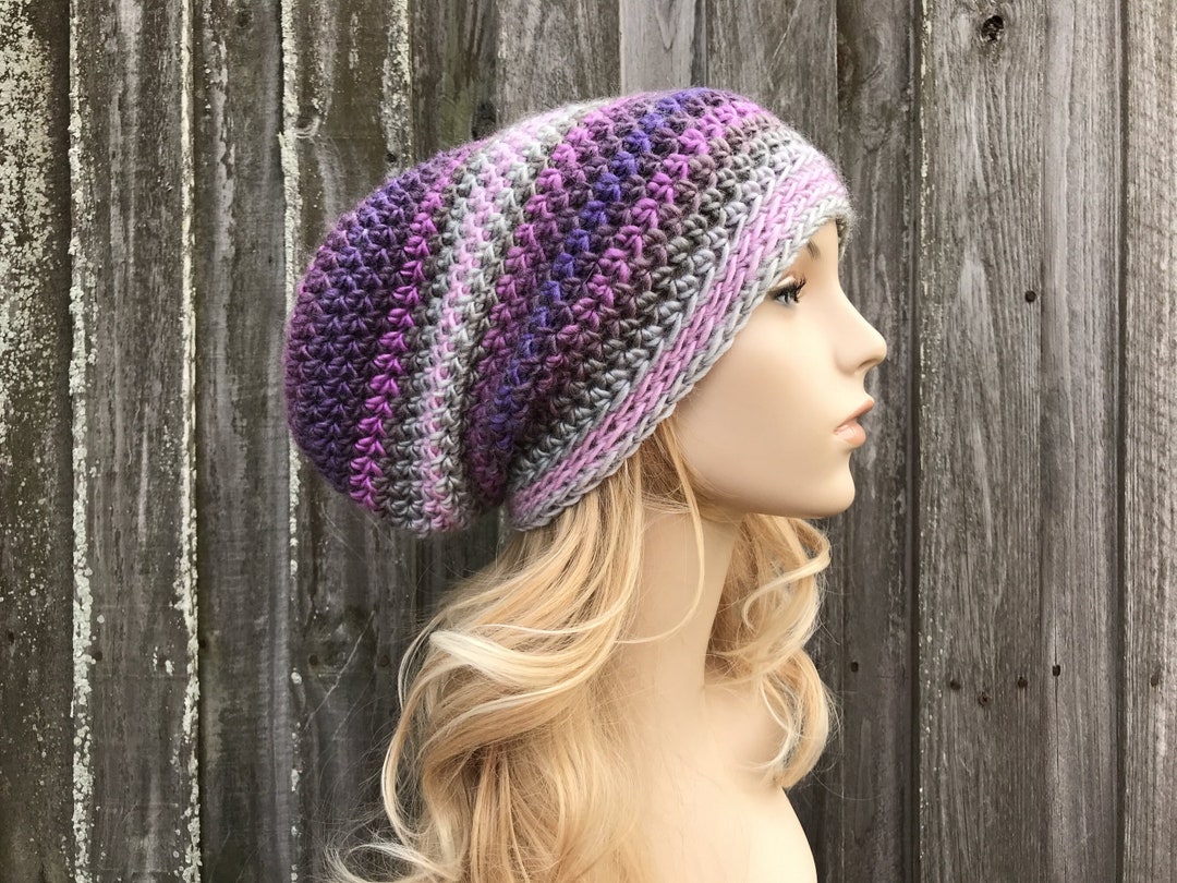 Women\'s Crochet Cotton Beanie Hat Soft Slouchy Knit Boho Skull Cap ZLYC Women main image 4