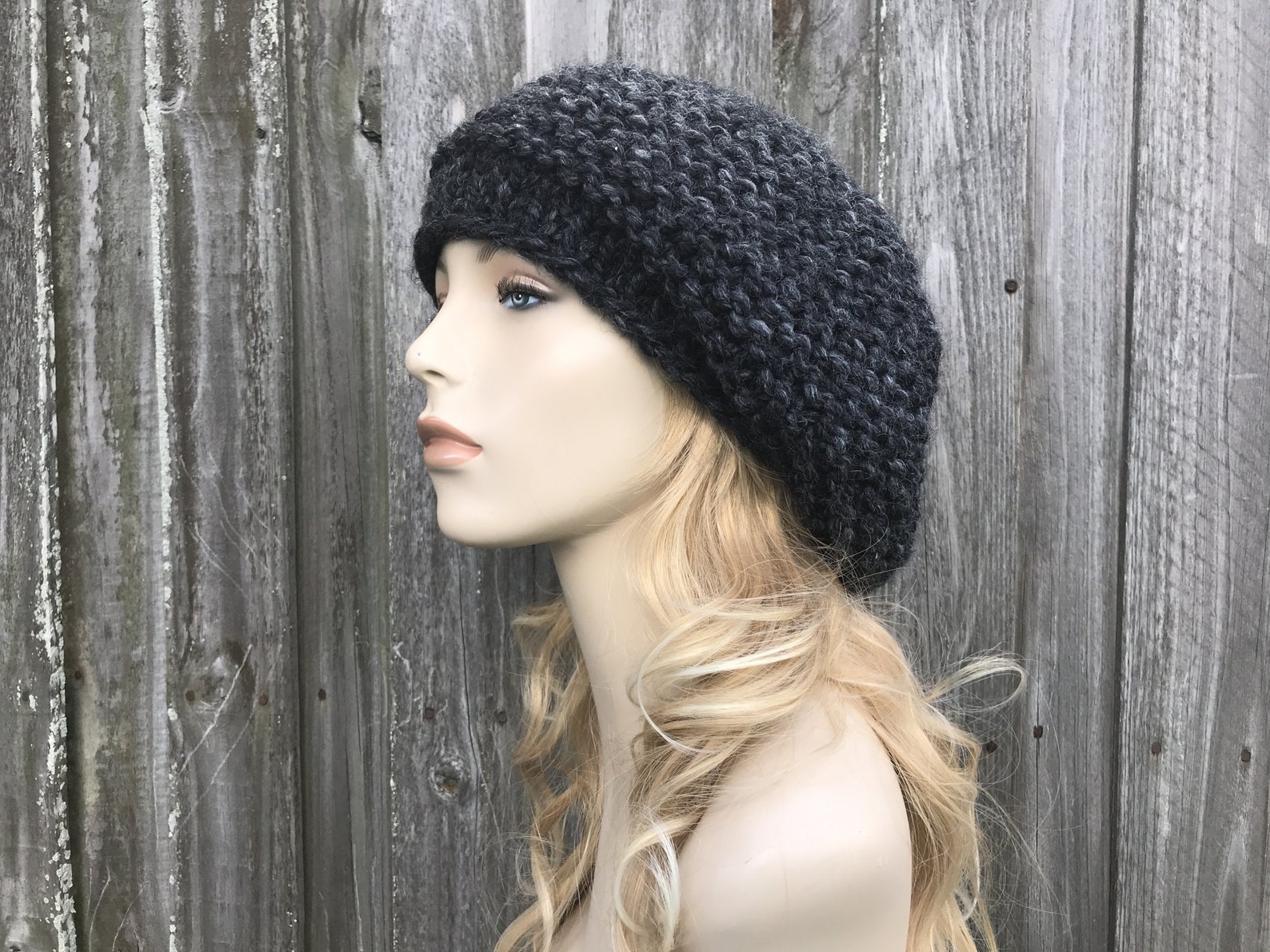 Knit Hat Pattern Knit Beret Pattern Womens Hat Mens Hat Etsy