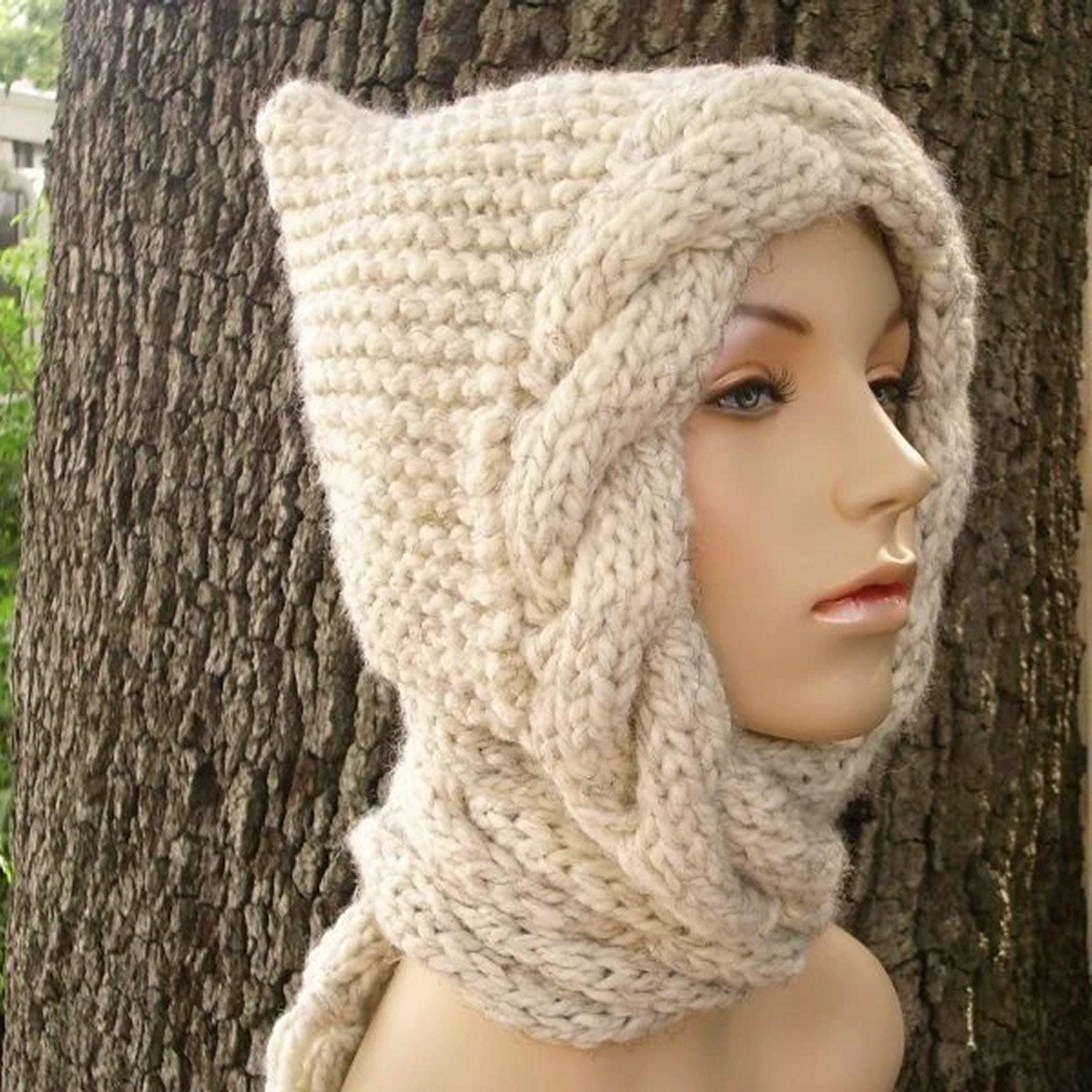 ShopEvelynne Knit Hooded Scarf il_fullxfull.7490608962_i6t5.jpg main image 2