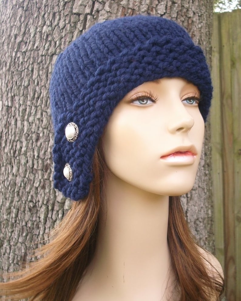 Chunky Knit Hat Womens Hat Winter Hat Knit Cap Knit Etsy