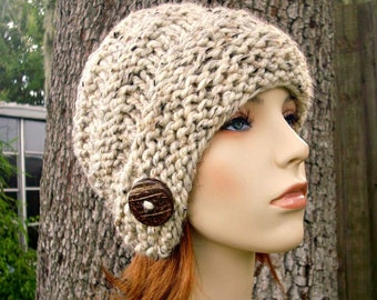 Chunky Knit Hat Pattern, Easy Knitting Pattern, Cloche Hat, Womens Hat, Knitting Pattern Tutorial, Knit Cloche Pattern, Hybrid Swirl