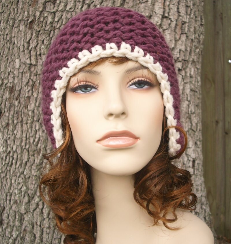 Ear Flap Hat, Chunky Knit Hat, Womens Hat, Mens Hat, Winter