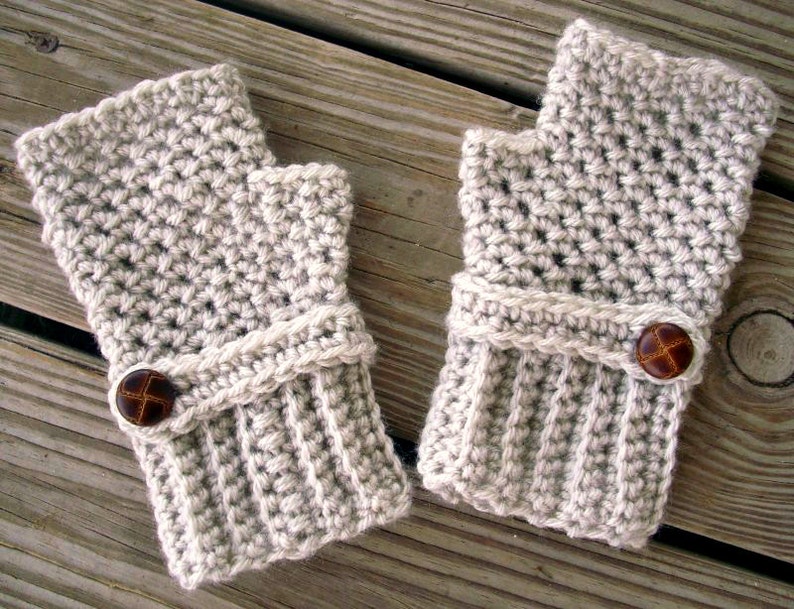 Fingerless Mittens Fingerless Gloves Hand Warmers Crochet image 4