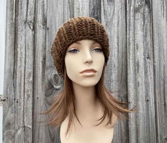 Chunky Knit Hat, Hand Knit Beanie, Womens Hat, Mens Hat  display picture 2