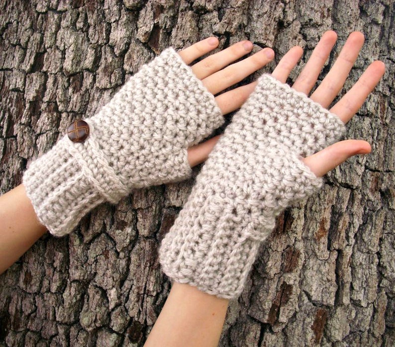 Fingerless Mittens Fingerless Gloves Hand Warmers Crochet image 3