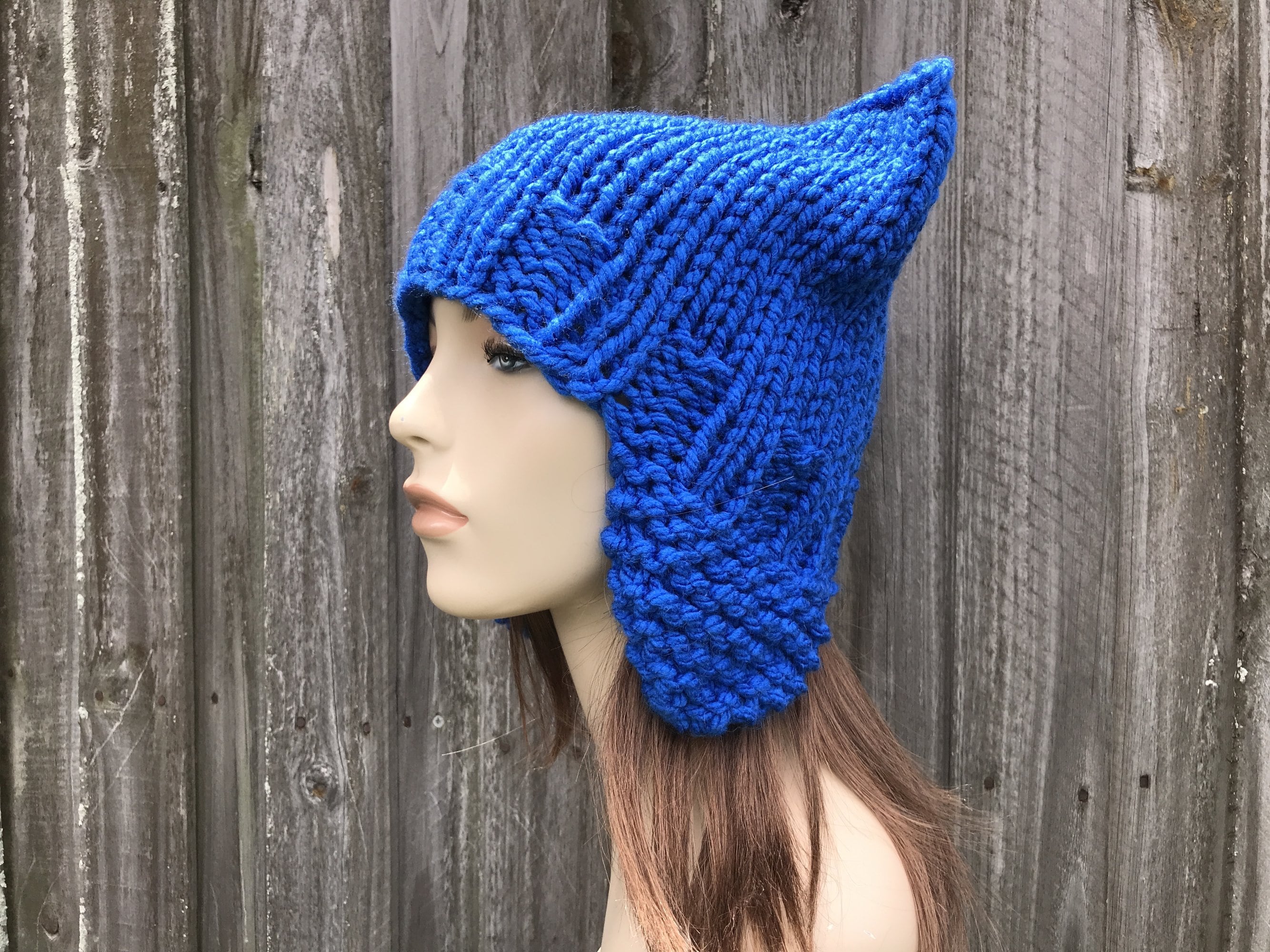 andwang ♡ Fluffy cat knit hat Fluffy cat knit hat