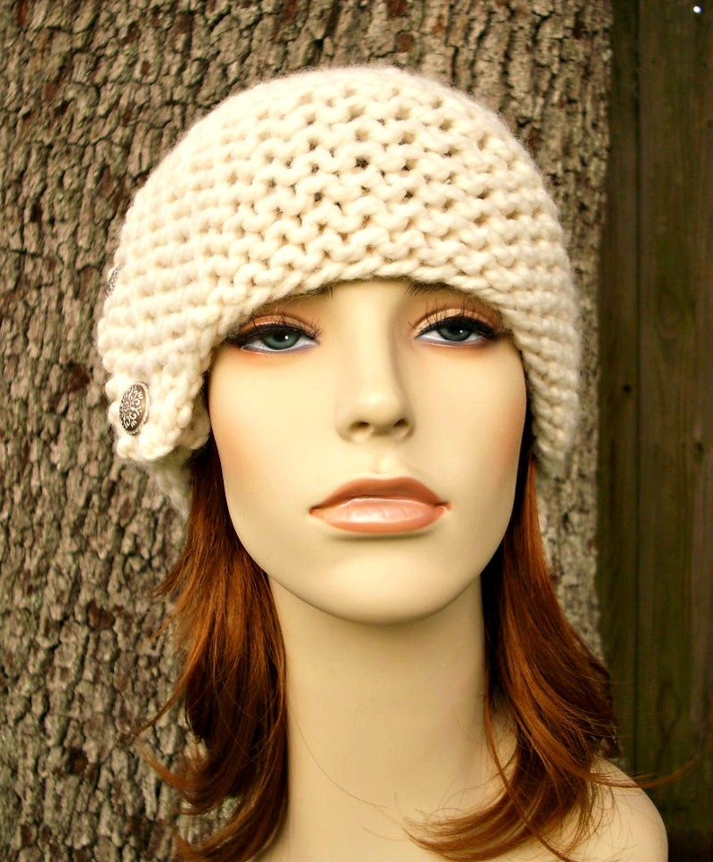 Chunky Knit Hat Womens Hat Winter Hat Knit Cap Hand Knit Etsy