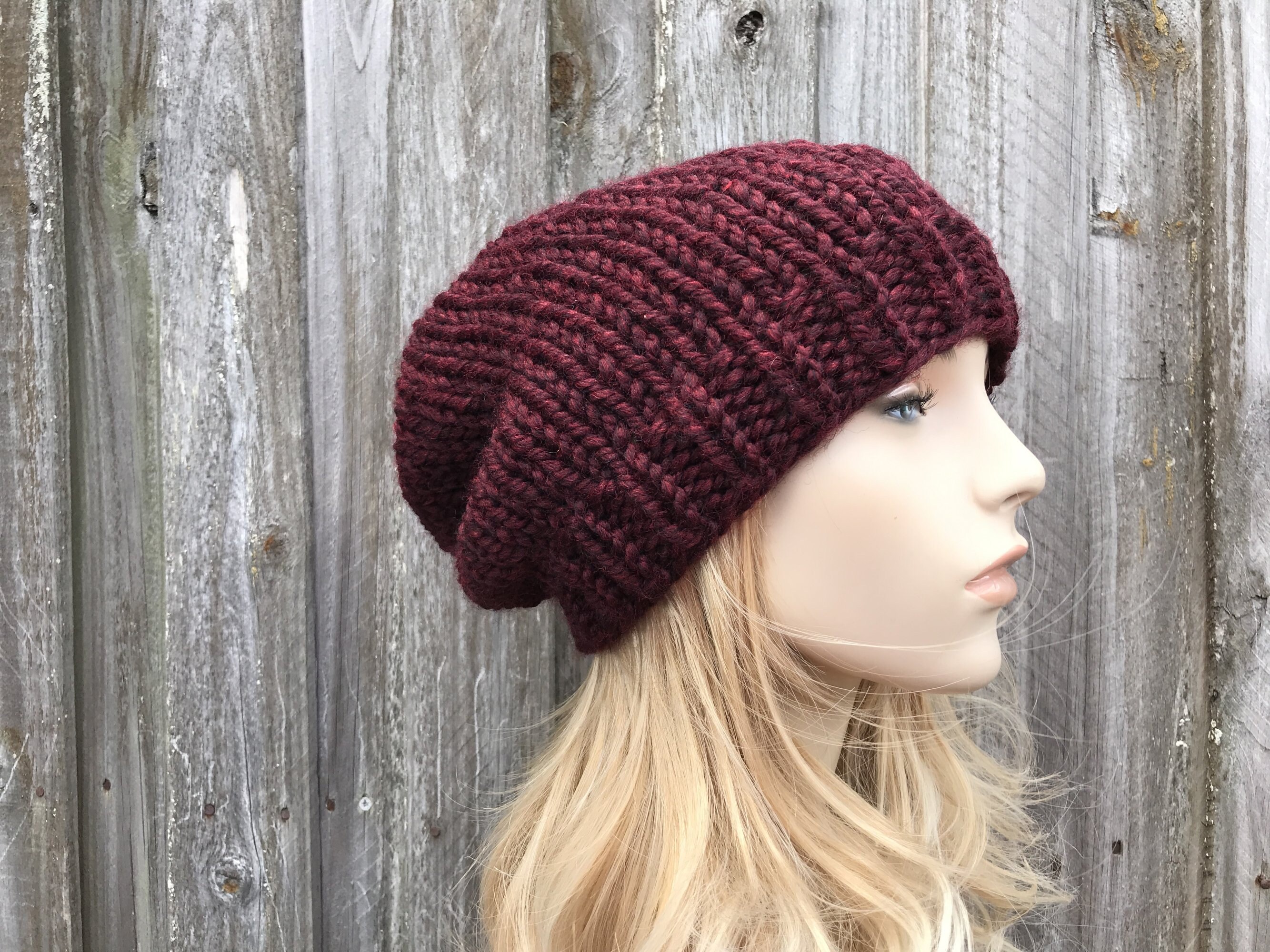 Chunky Knit Hat Knit Beanie Mens Beanie Womens Beanie Etsy UK