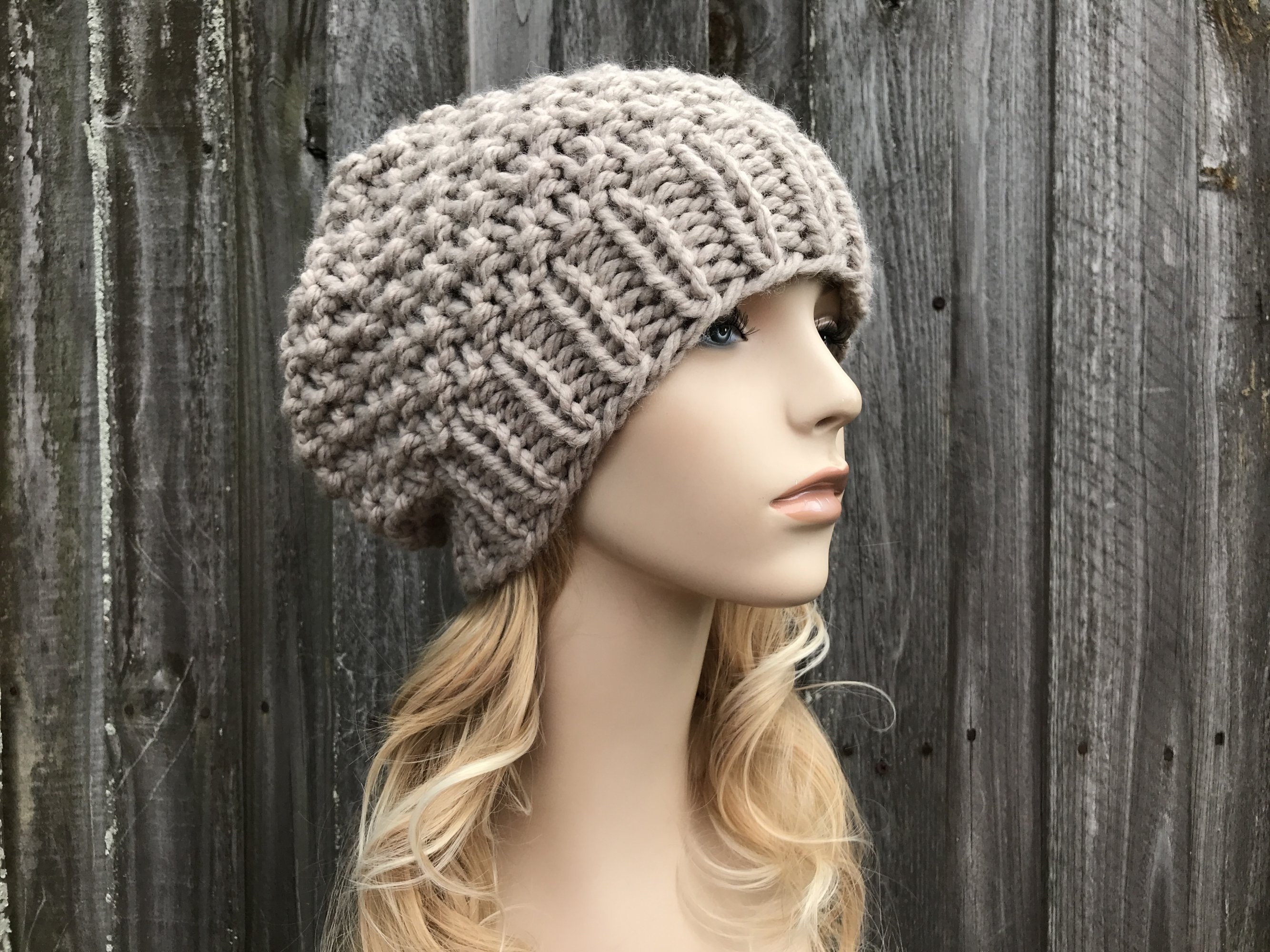 Chunky Knit Hat Mens Hat Womens Hat Winter Hat Knit Cap | Etsy