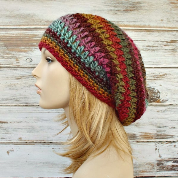 Hut Häkelanleitung Einfache Häkelanleitungen - Herrenmützen Damenmützen Wintermützen Slouchy Beanie-Hut - Weekender Slouch