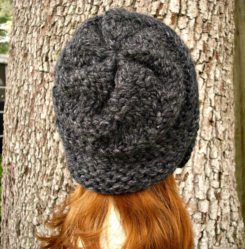 Cloche Hat, Chunky Knit Hat, Womens Hat, Winter Hat, Knit