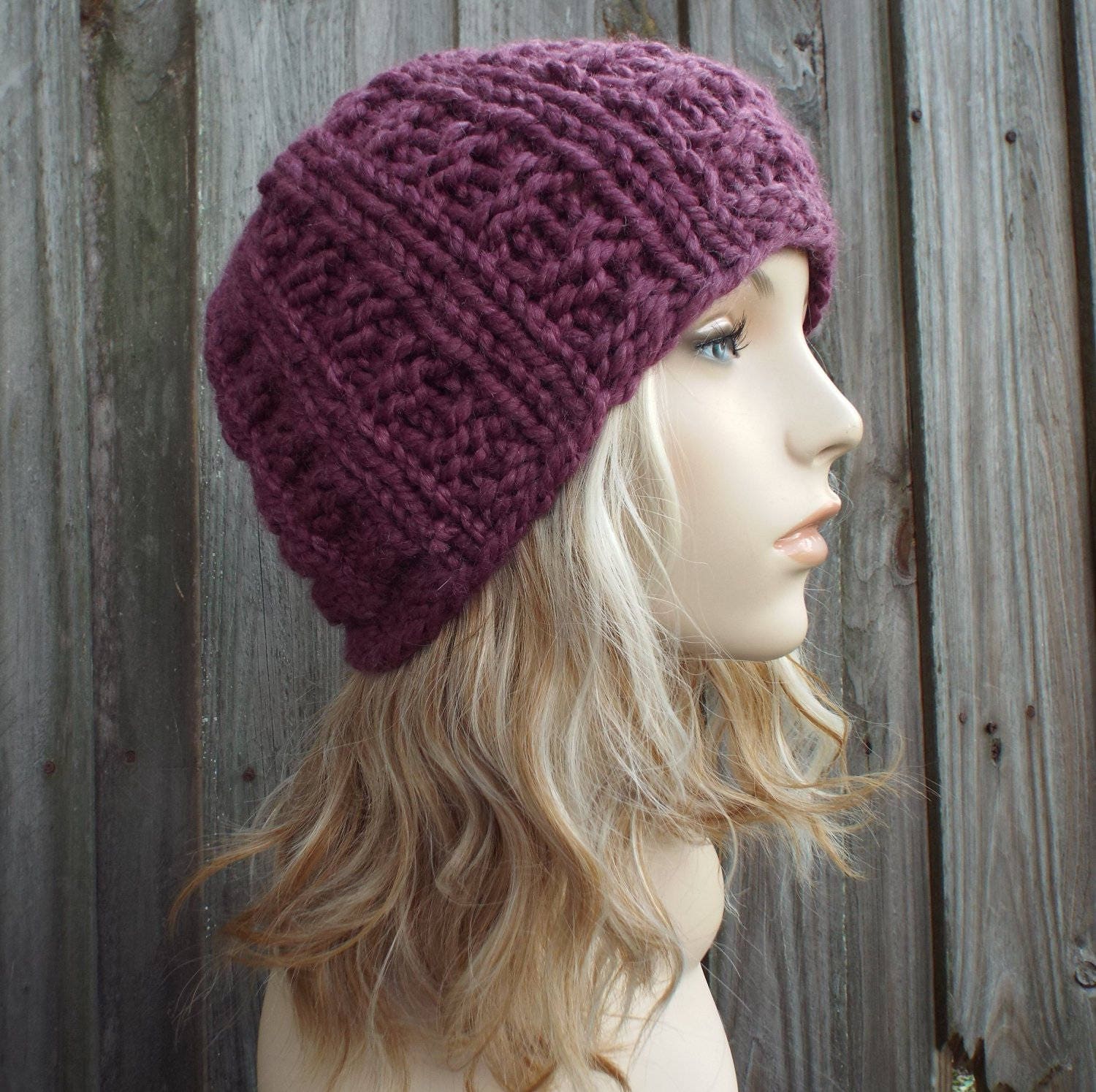 Chunky Knit Hat Womens Hat Mens Hat Winter Hat Knit Cap Etsy