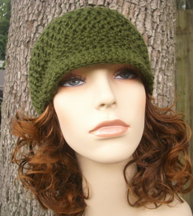Green Womens Hat Green Newsboy Hat Skater Boy Cap Olive Etsy