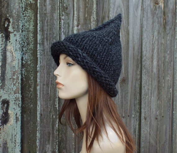 Witch Hat, Halloween Hat, Wizard Hat, Chunky Knit Hat  display picture 1