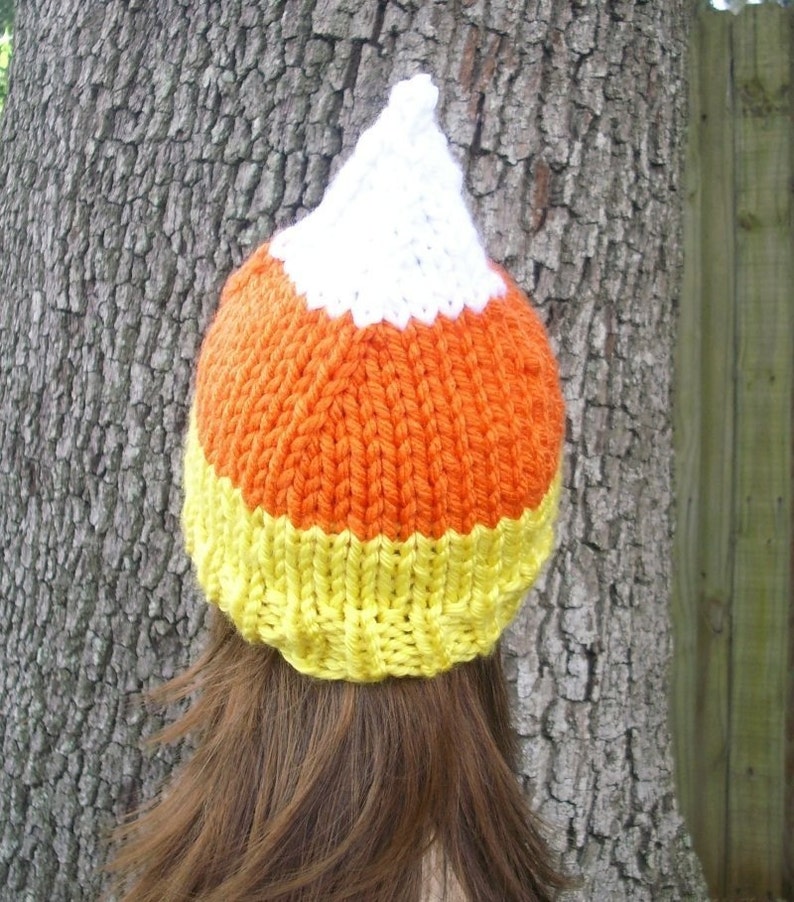 Candy Corn Hat Pattern Knitting Pattern Knit Hat Pattern Etsy
