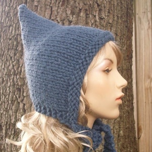 Strickmütze Erwachsene, Pixie Hut, Damenmütze, Grobstrickmütze, Pixie Haube, Elfenmütze, Handgestrickte Haube, Erwachsene Mütze, Winter Accessoires