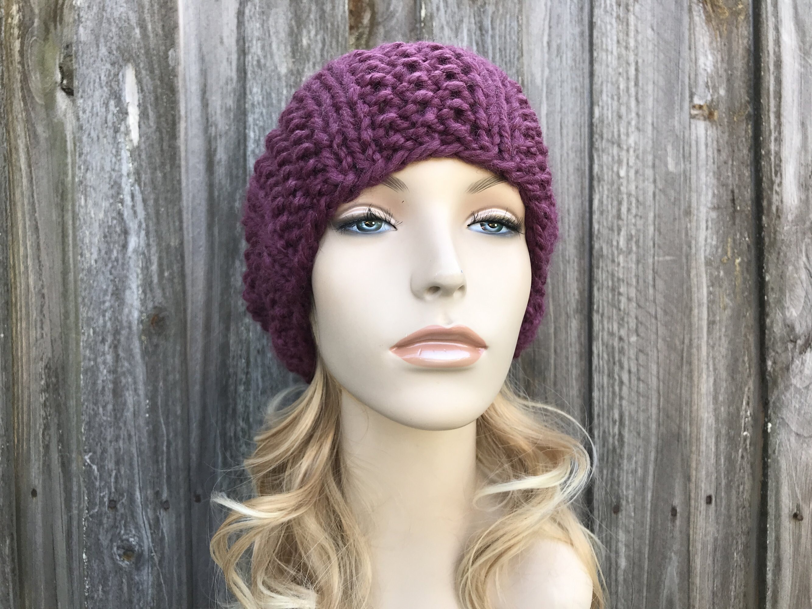 Chunky Knit Hat Womens Hats Mens Hats Winter Hats Slouchy Etsy