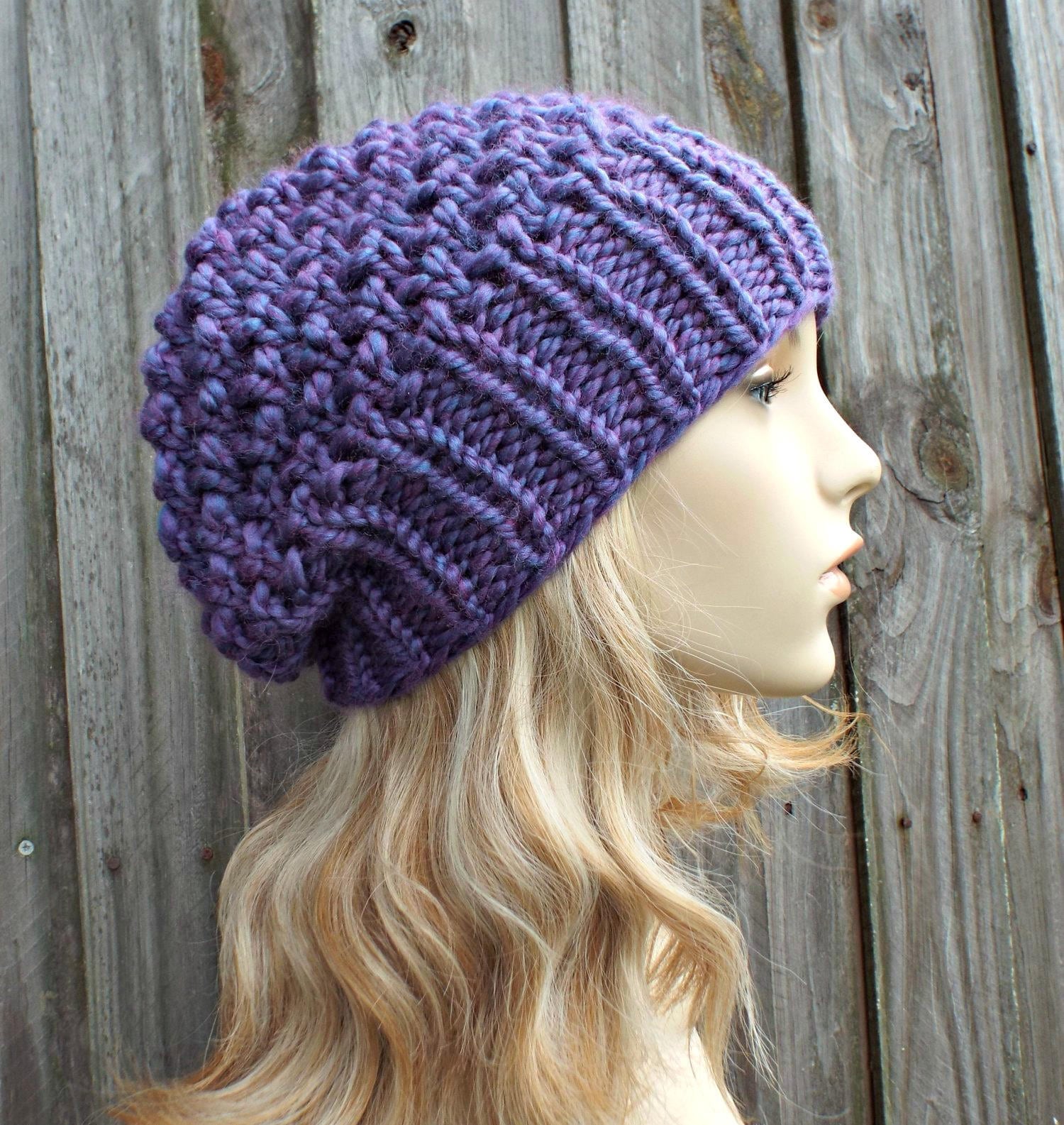 Instant Download Chunky Beanie Knitting Pattern - Knit Hat  display picture 3