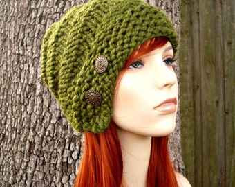 Womens Cloche Hat, Chunky Knit Hat, Womens Hat, Winter Hat, Knit Beanie, Knit Cap, Hybrid Swirl Cloche Beanie
