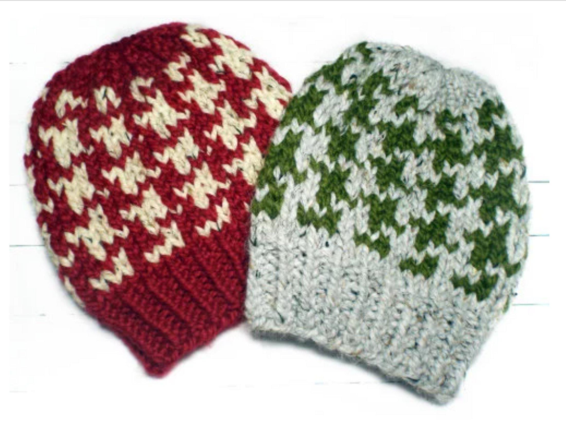 Houndstooth Beanie UK