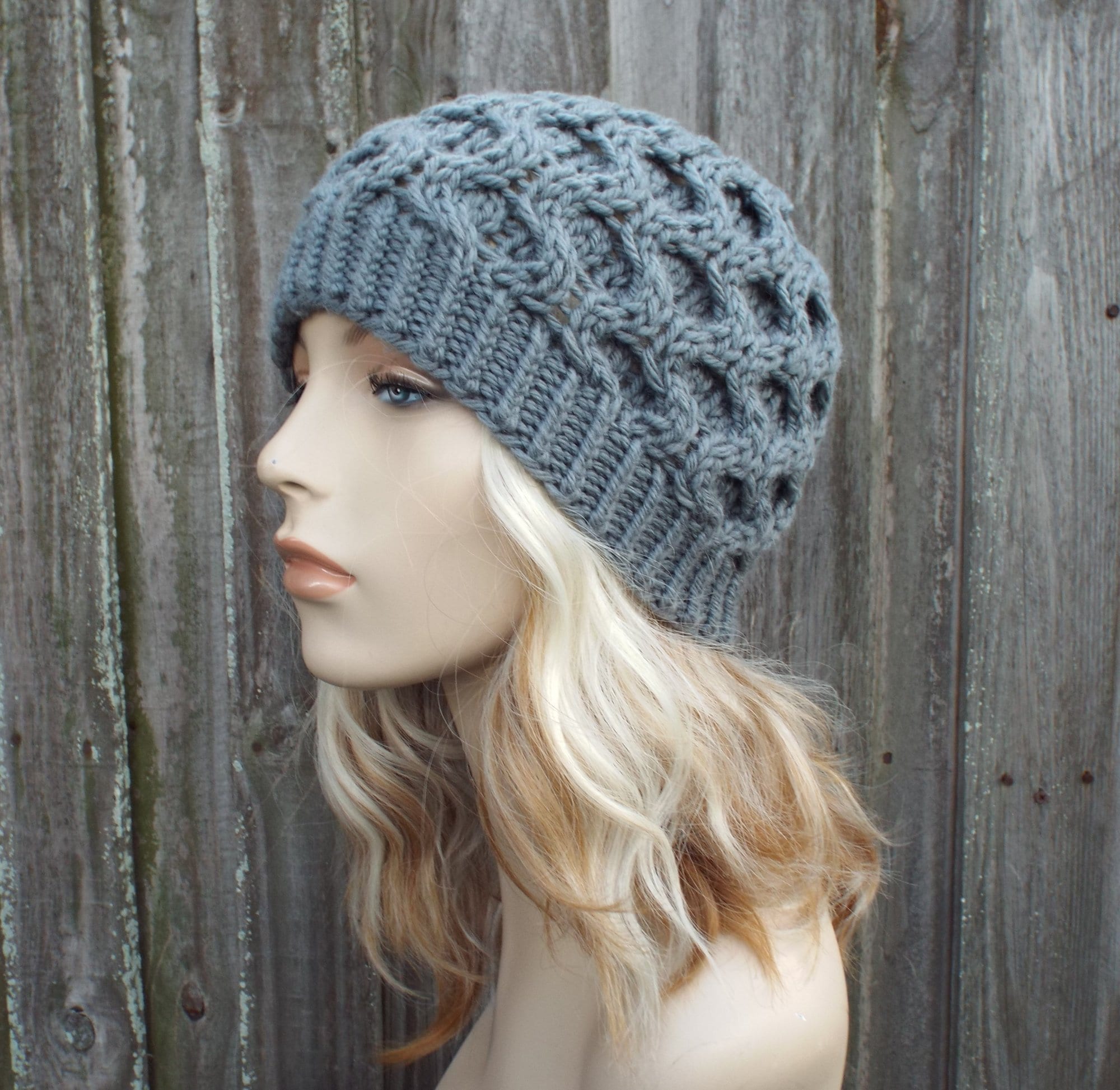 Knitted Hat Pattern Hat Knitting Pattern Cable Beanie Knitting | Etsy