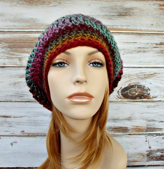 Slouchy Beanie Hat Crochet Hat Womens Hat Womens Winter Hats  display picture 1