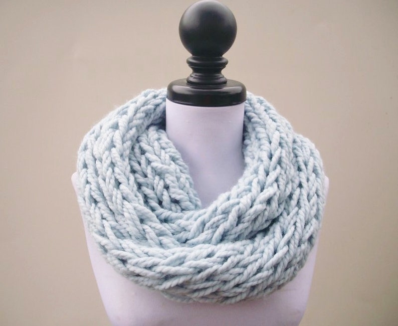 Instant Download Knitting PATTERN Infinity Scarf Knitting Pattern Polar Infinity Scarf Chunky Scarf Womens Accessories image 4