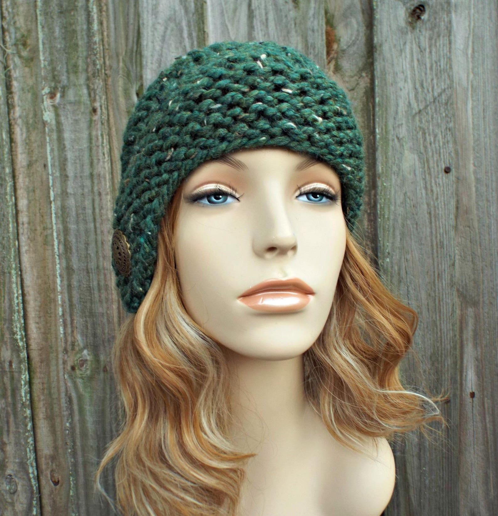 Womens Knit Hat Cloche Hat Chunky Knit Hat Womens Hat - Etsy