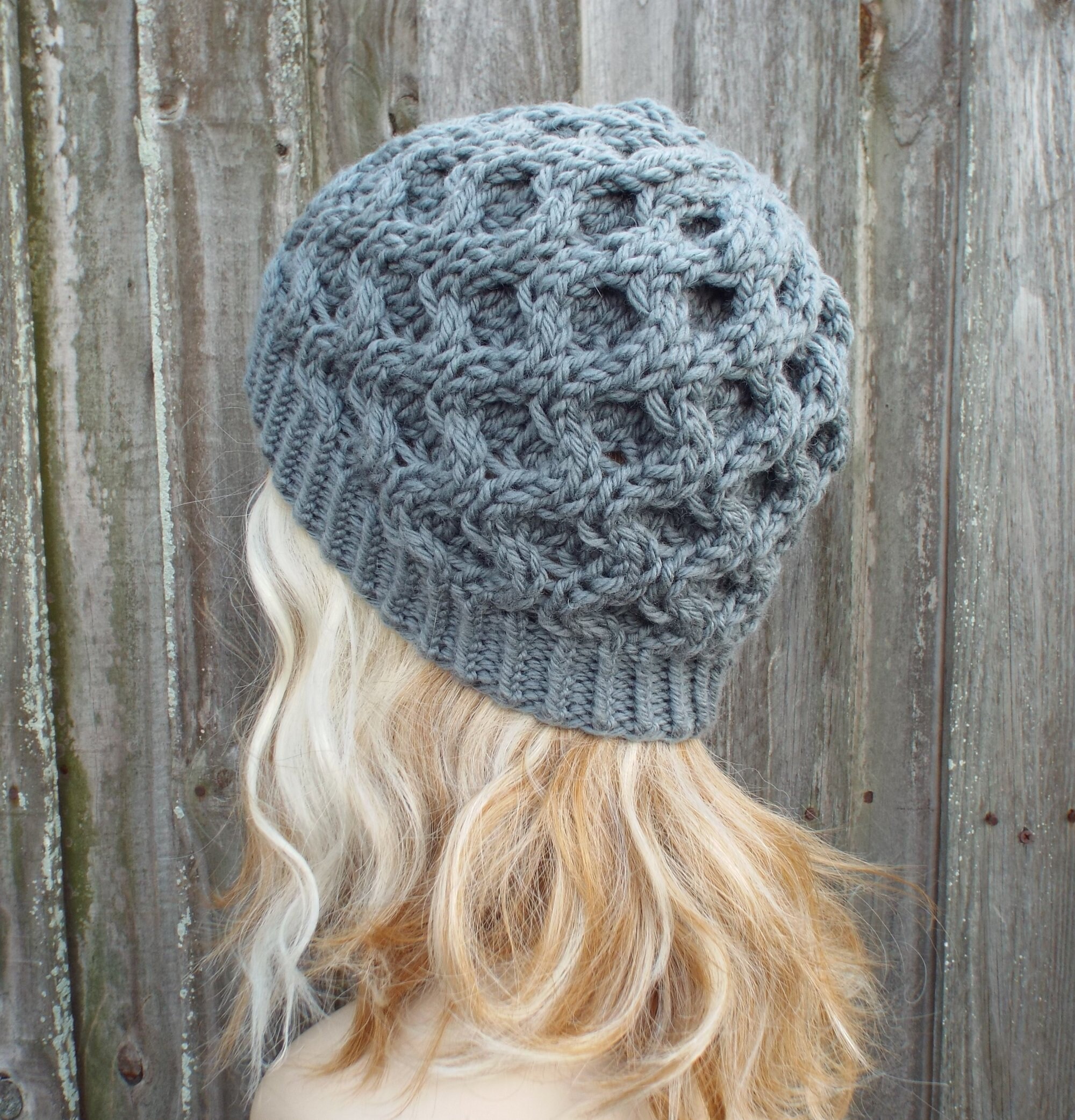 Knitted Hat Pattern Hat Knitting Pattern Cable Beanie Knitting | Etsy