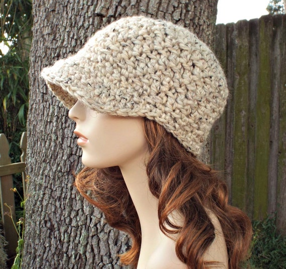 Chunky Crochet Hat With Brim, Womens Hat, Mens Hat, Winter Hat, Crochet Beanie, Crochet Cap, Newsboy Hat, Newsboy Cap, Jockey Cap, Oatmeal - Etsy Chunky Crochet Hat With Brim, Womens Hat, Mens Hat, Winter Hat, Crochet Beanie, Crochet Cap, Newsboy Hat, Newsboy Cap, Jockey Cap, Oatmeal - Etsy