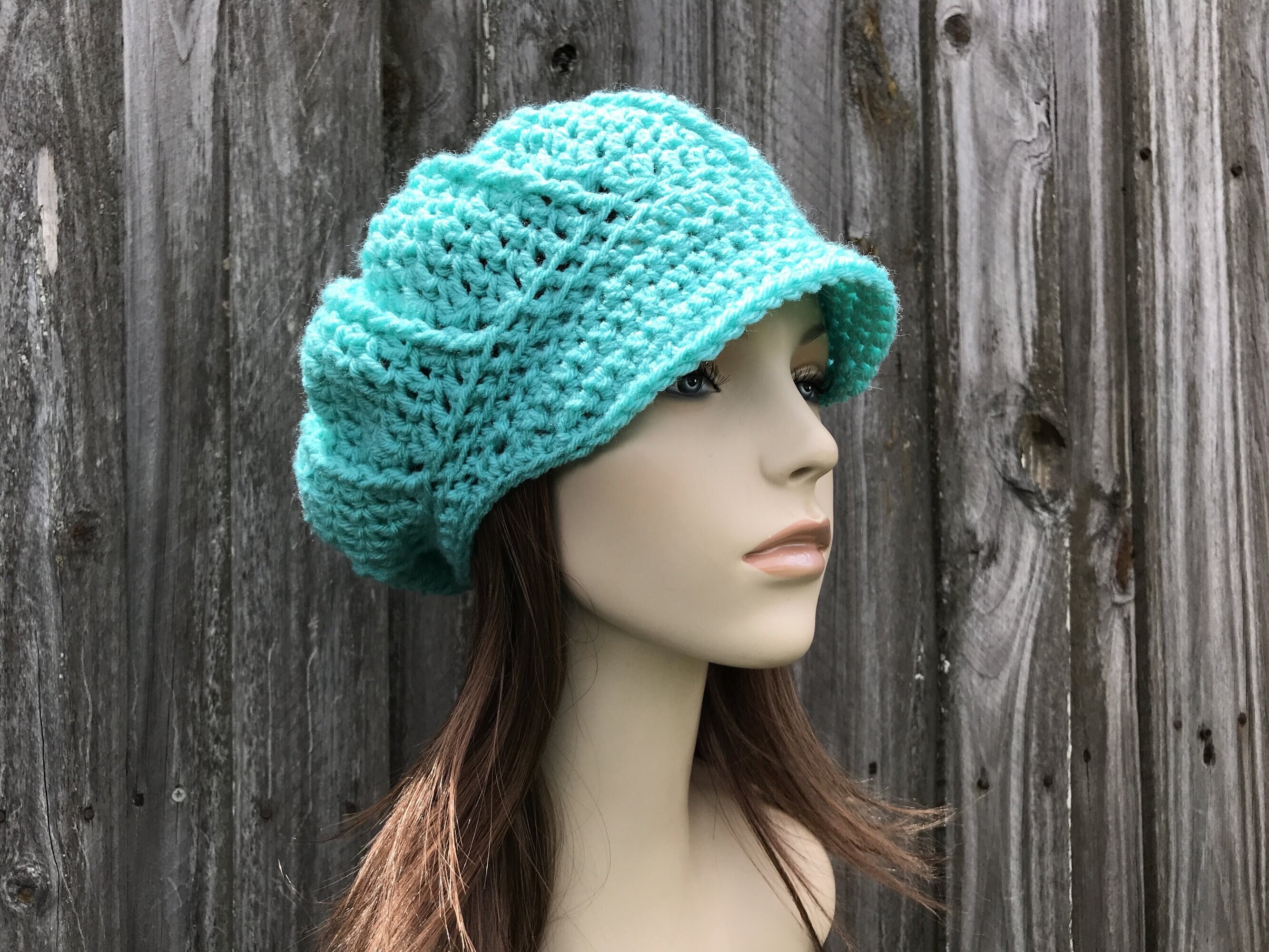 Crochet Hat Newsboy Hat Crochet Cap 