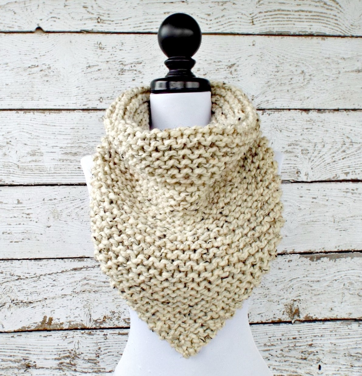 Knit Cowl Pattern Knit Scarf Pattern Knitting Pattern PDF for Bandana…