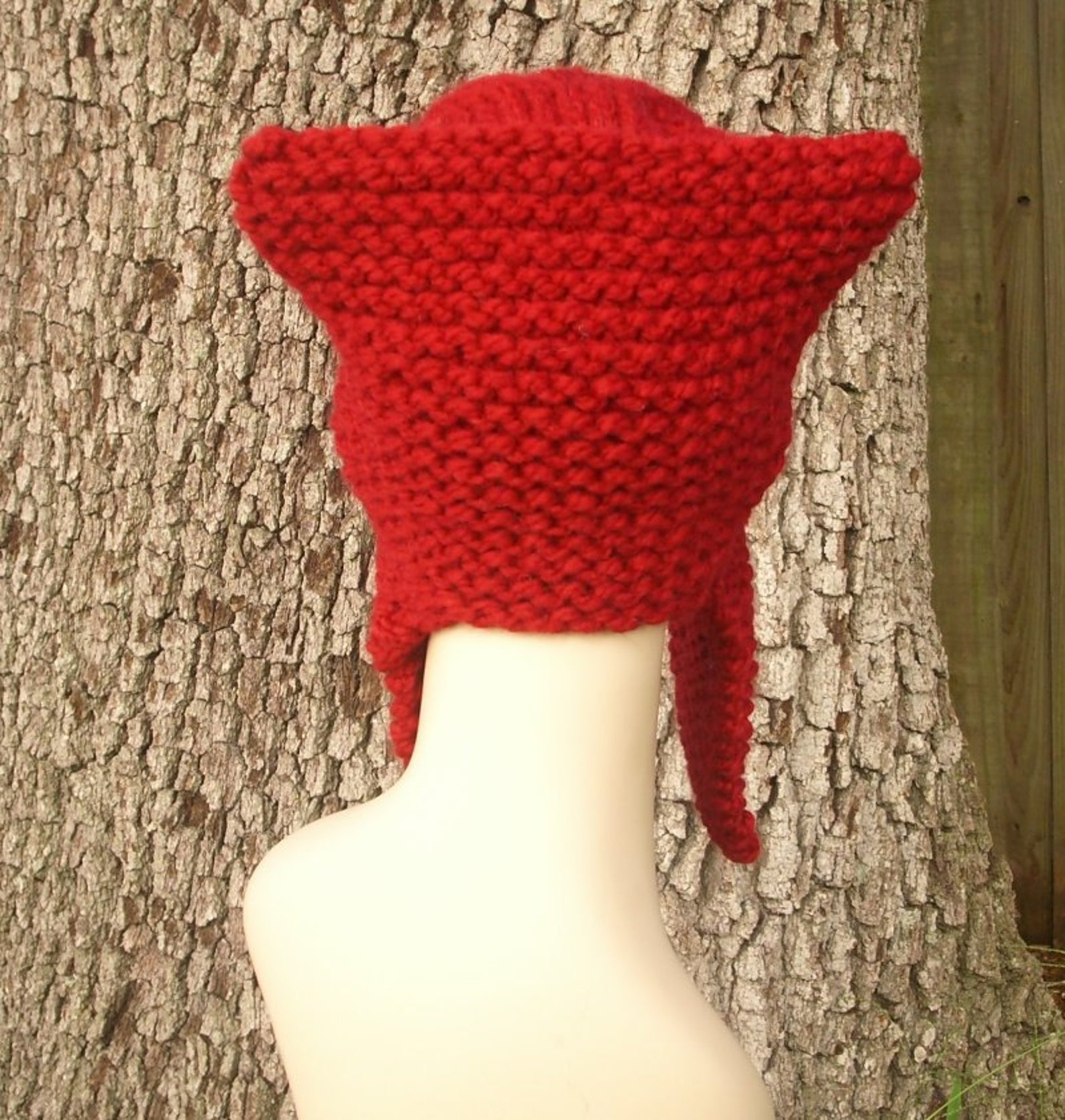 Hand Knitted Trapper Hat for Men or Women Cable Knit Hat Etsy