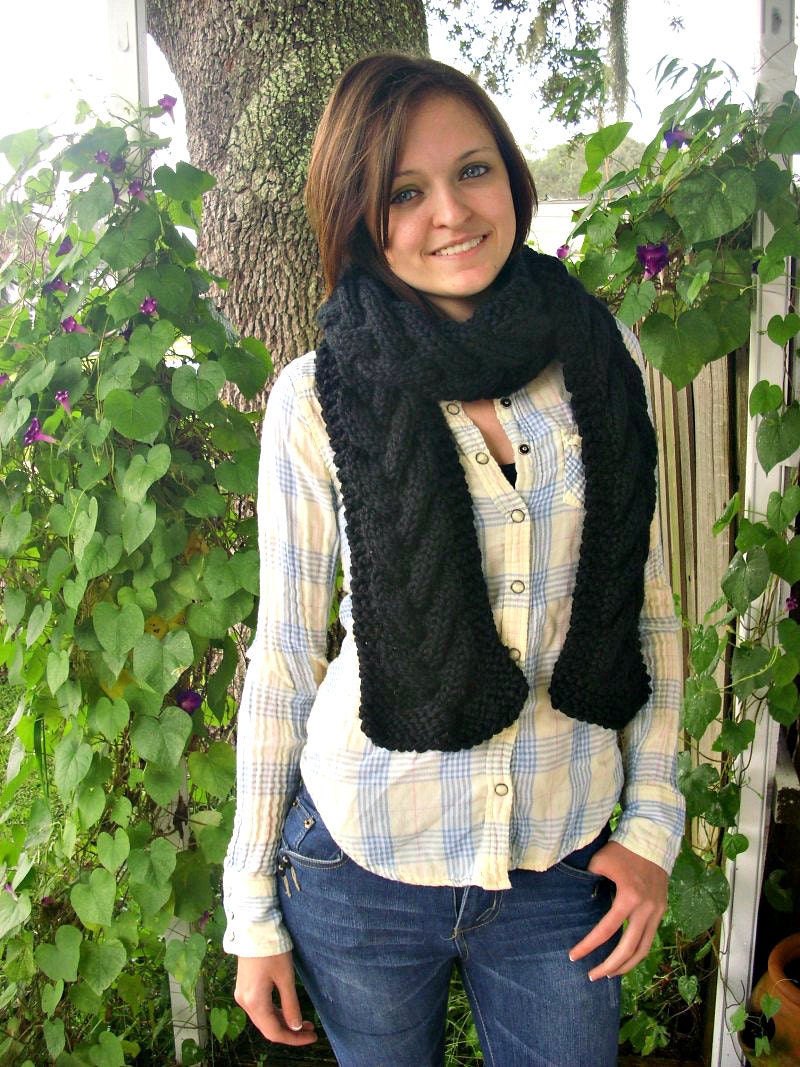 小物 th products \"KNIT SCARF\" BLACK STEALTH SCARF – DAVRILSUPPLY