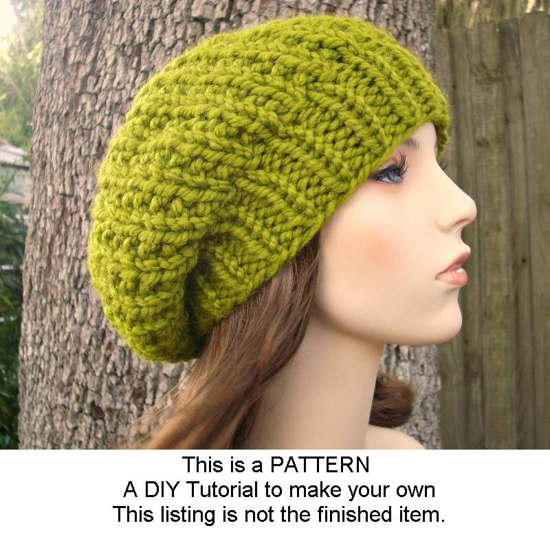 Instant Download Knitting Pattern Womens Hat Pattern Knit | Etsy