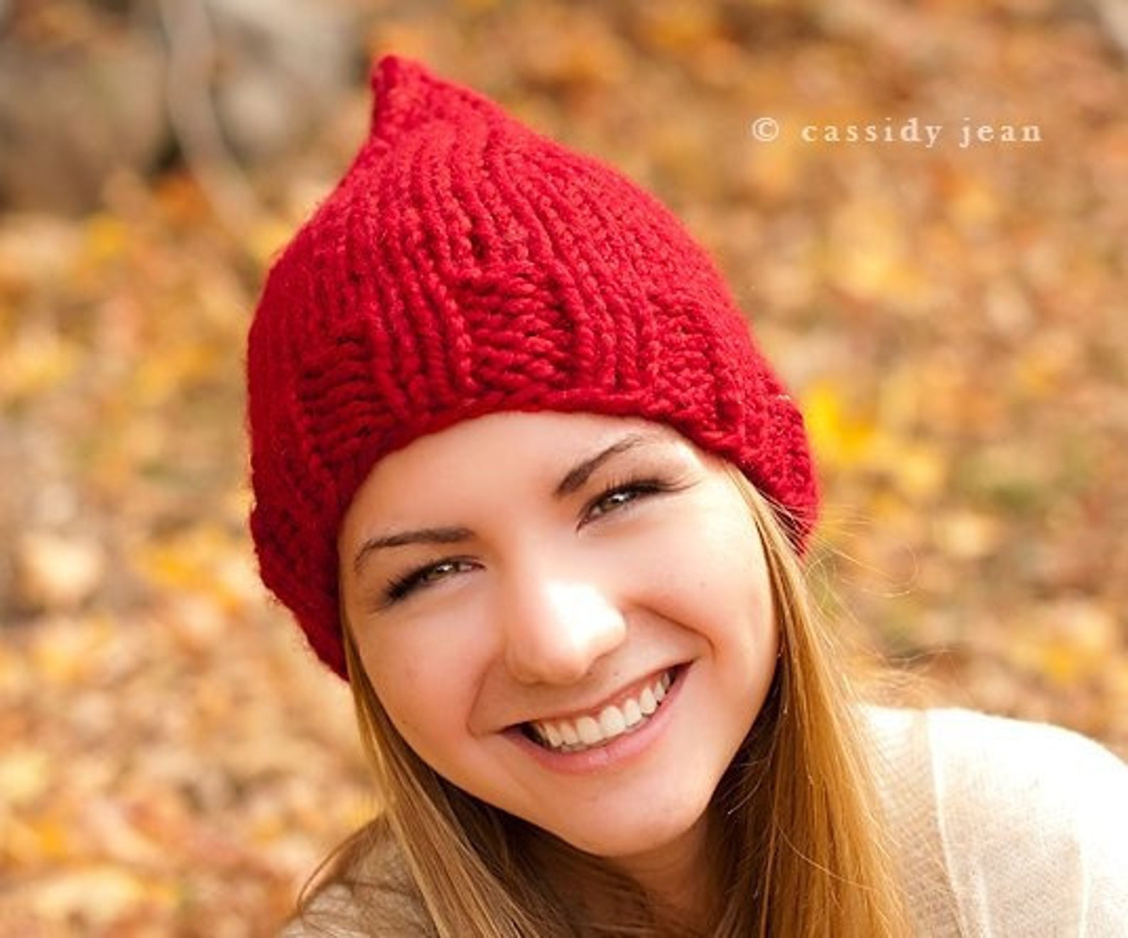Knit Hat Womens Winter Hat Mens Beanie Hat Christmas Hat Red Etsy