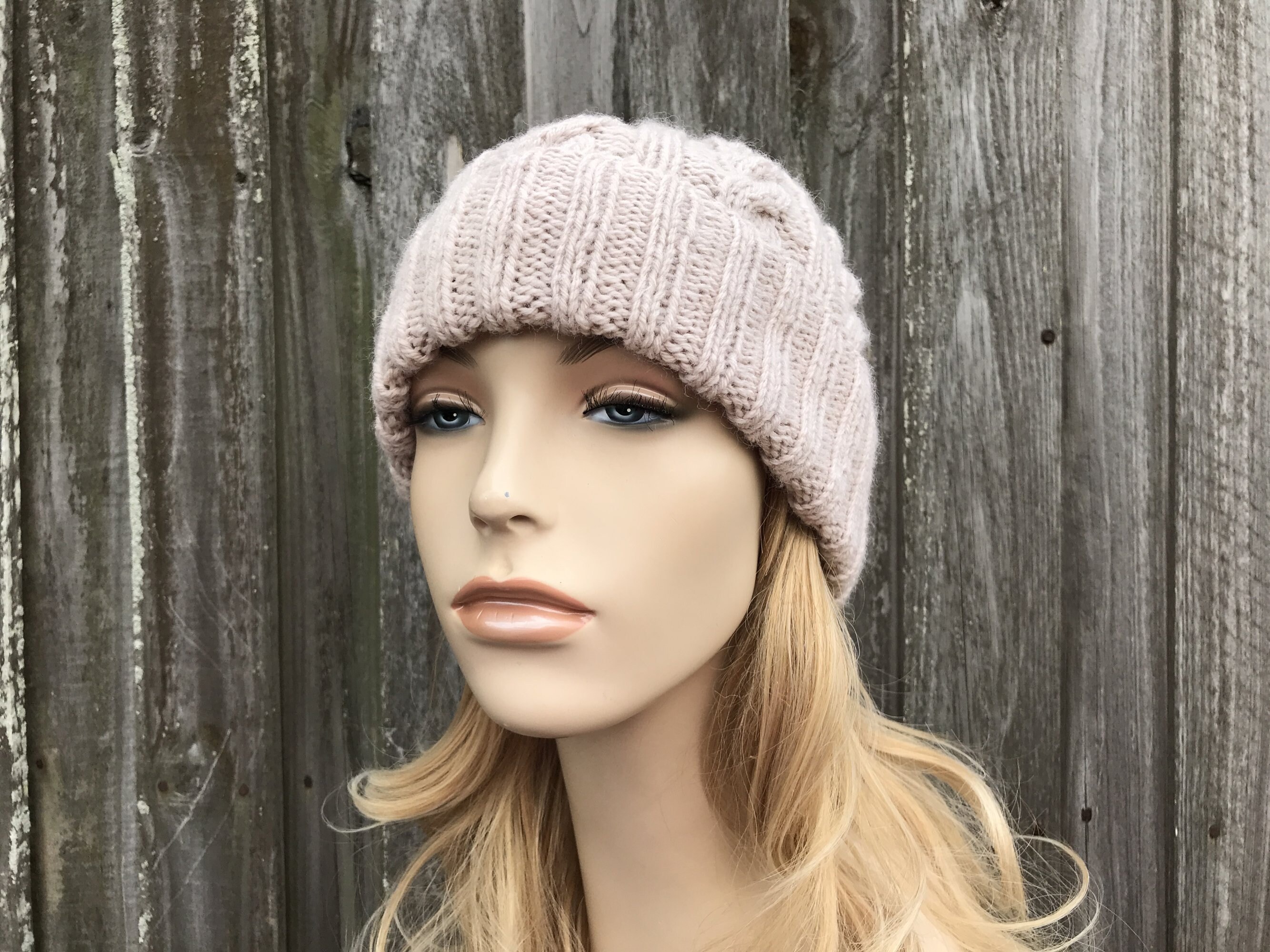 Cable Knit Hat Cable Beanie Womens Hat Mens Hat Womens Etsy