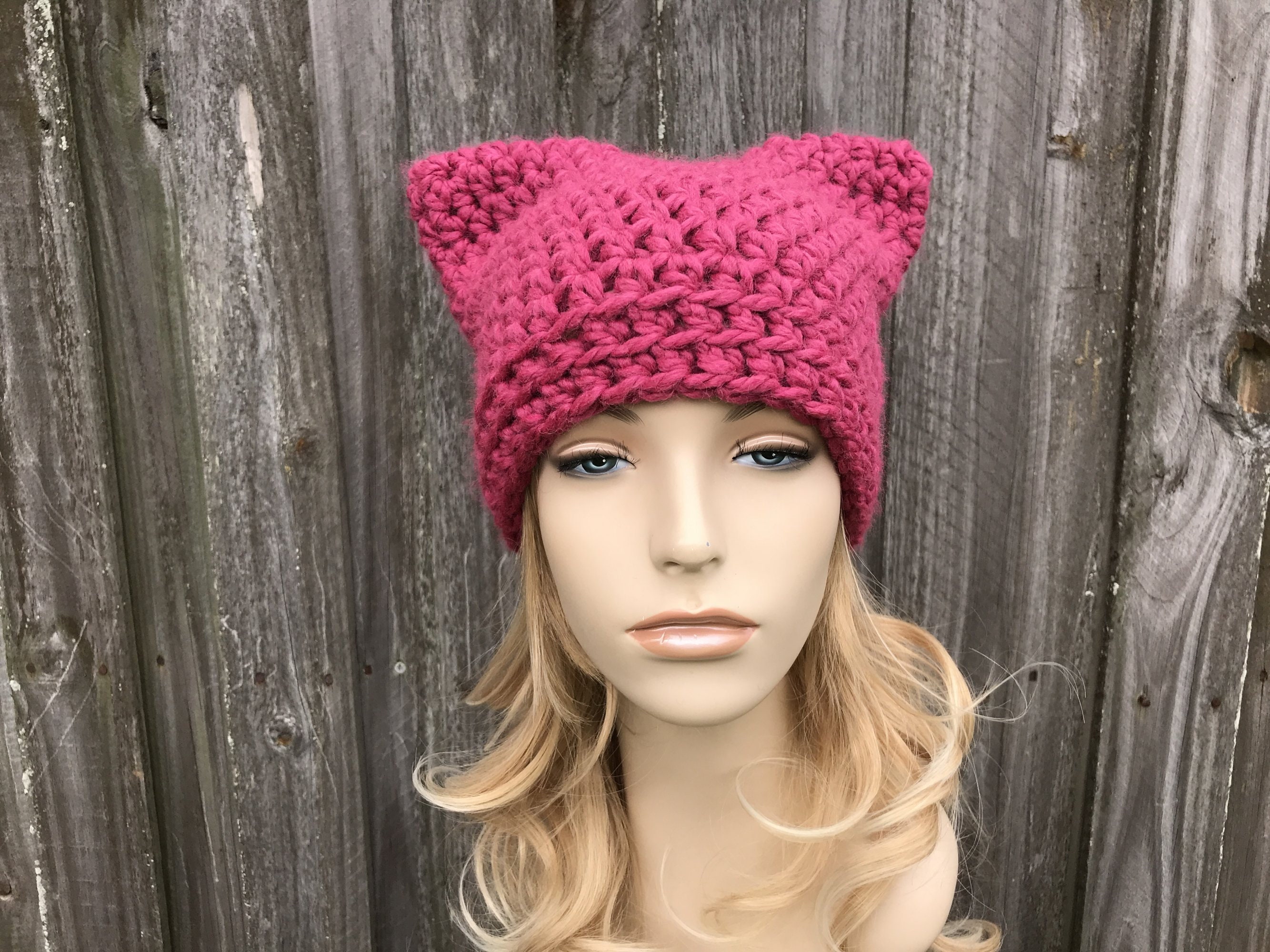 最終値下げandwang Fluffy cat knit hat GZWYHT Beanies,Beanie Hats Women Cat Ear Hat With Pom Poms