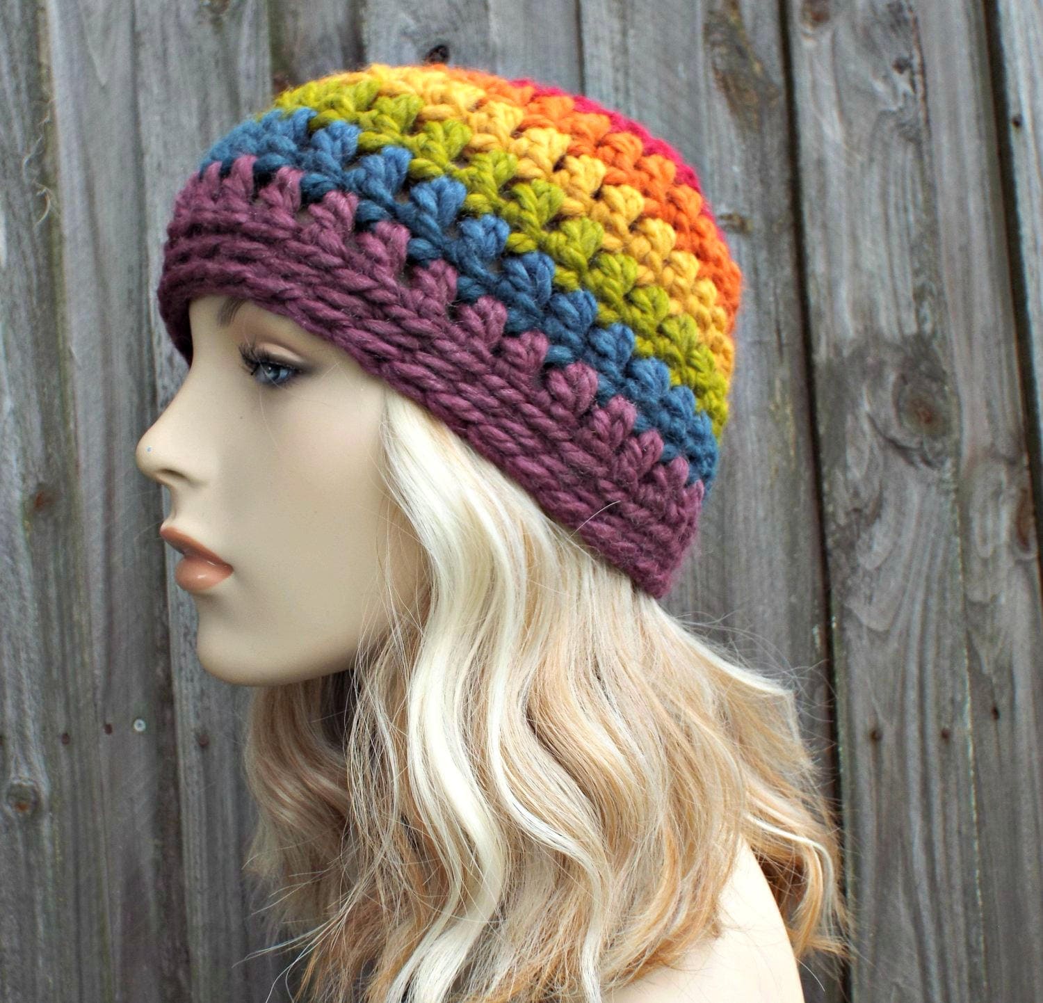 LGBT Gay Rainbow Lips1 Women and Men Knitted Hat Winter Warm Pure Color Hat