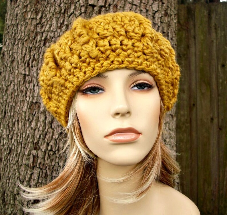 Crochet Hat Womens Hat Winter Hat Oversized Monarch Beret Etsy