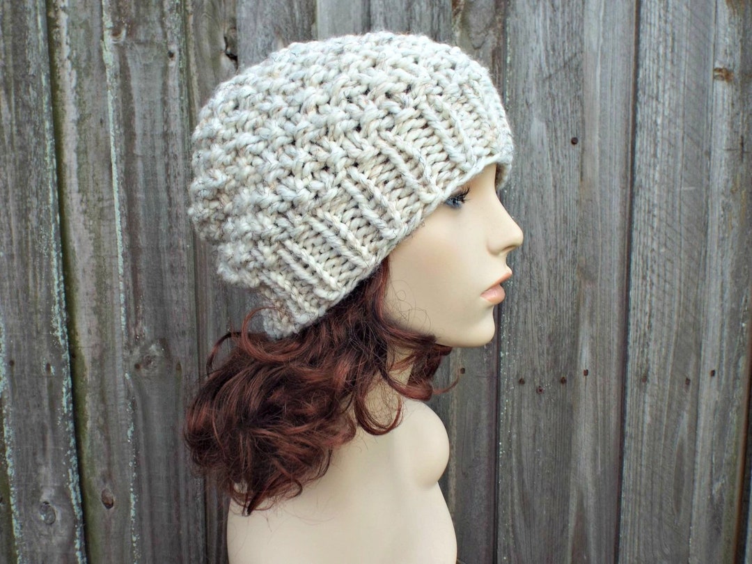 Slouchy Winter Hats, Chunky Knit Hat, Womens Hat, Mens Hat, Winter Hat, Knit Cap, Knit Beanie