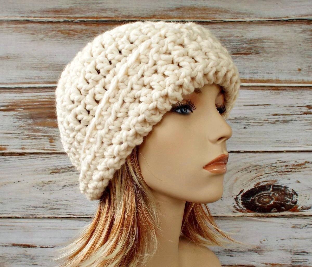 Cappello Cloche da donna Cappello all'uncinetto grosso | Etsy Italia