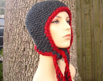Knit Hat Pattern for Men and Women, Instant Download Knitting Pattern, Ear Flap Hat Pattern, Knit Beanie Pattern