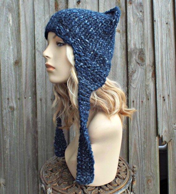Chunky Knit Hat, Womens Hat, Mens Hat, Winter Hat, Cat Hat