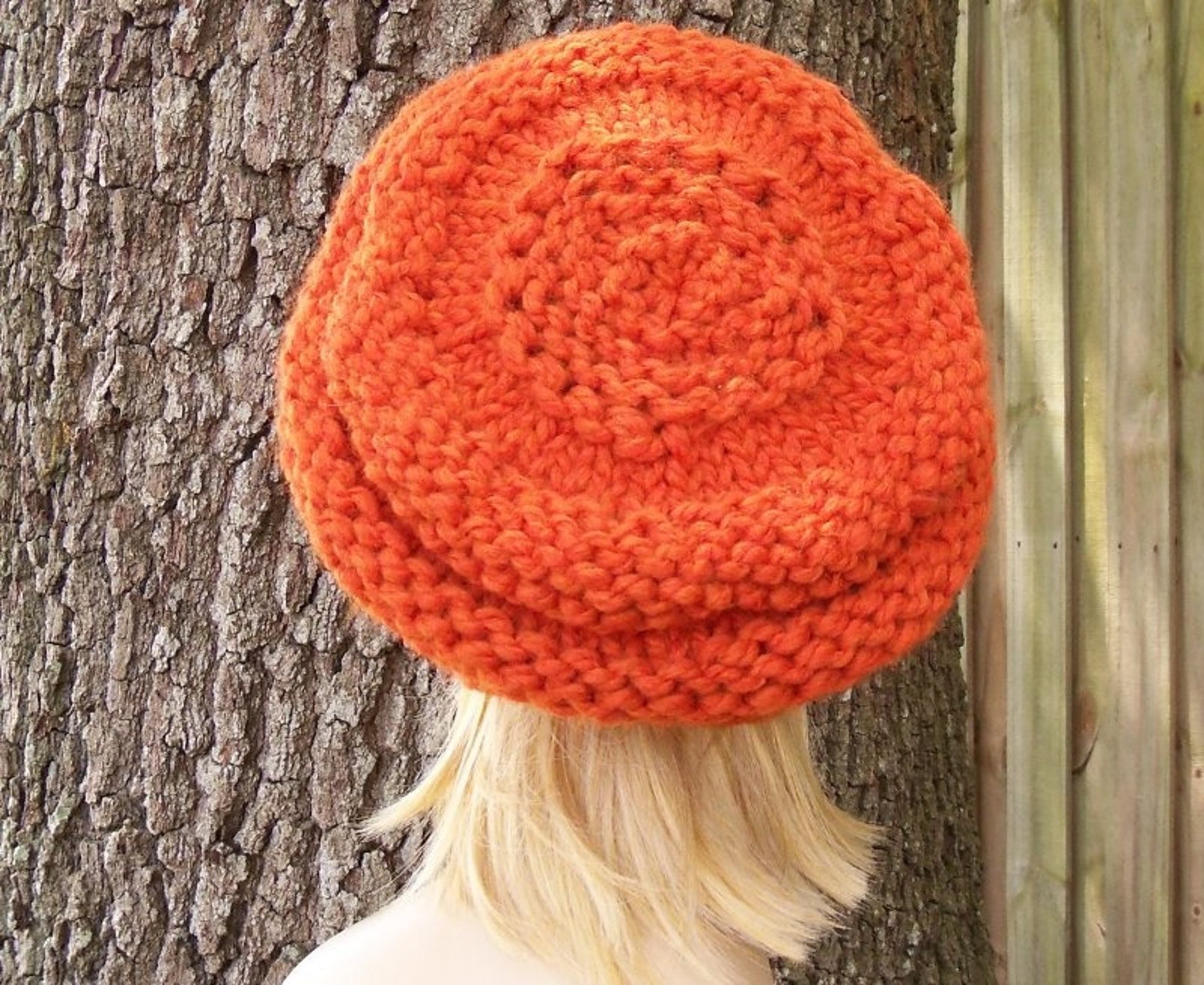 Chunky Knit Hat Womens Winter Hat Slouchy Beanie Hat Fall Etsy